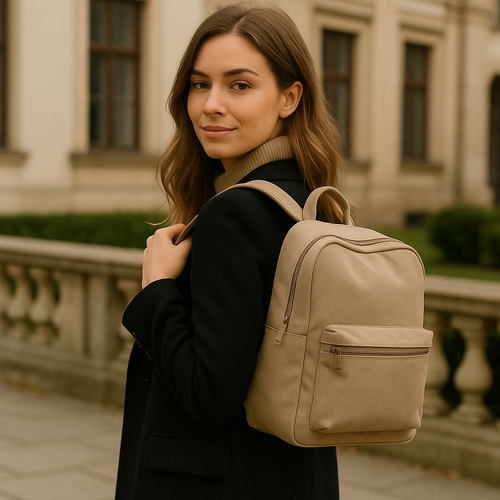 Tagesrucksack, Damen, modern, kompakt, City, Alltag, schwarz