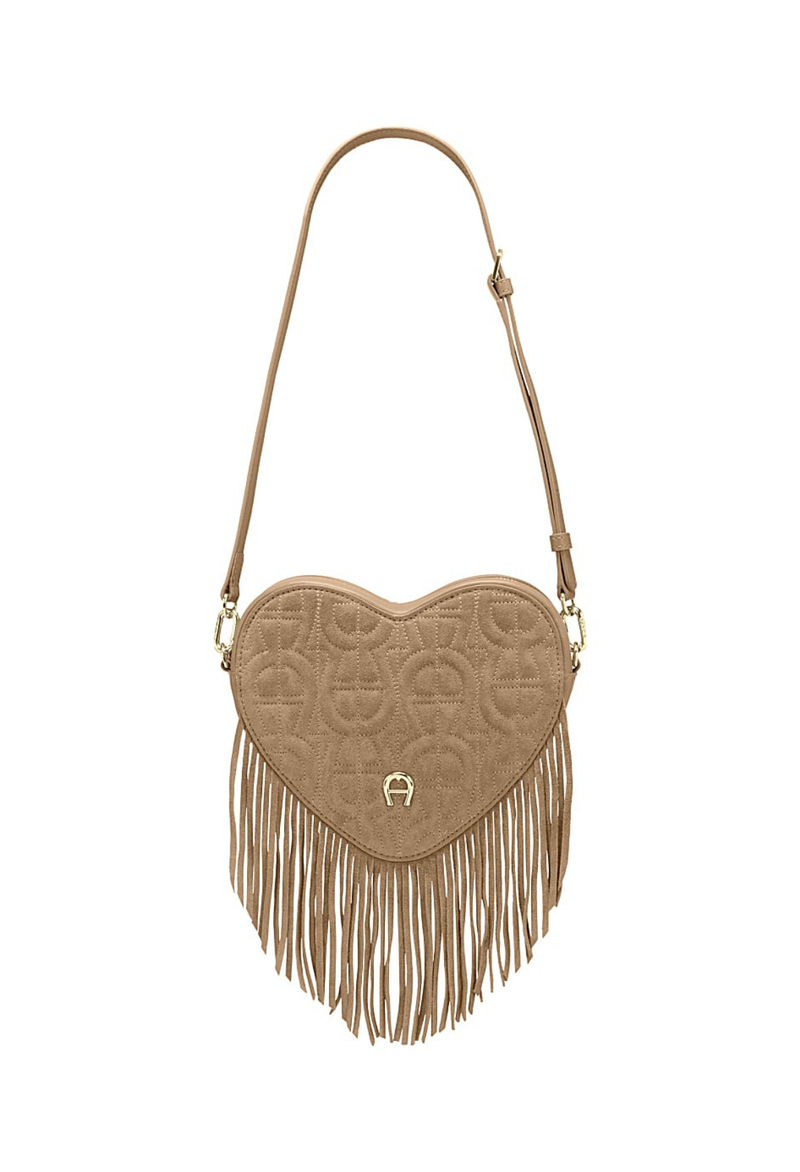 Aigner Heart Pouch Frangia Reißverschlusstasche