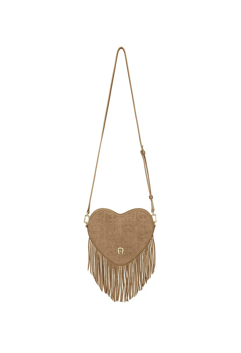 Aigner Heart Pouch Frangia Reißverschlusstasche