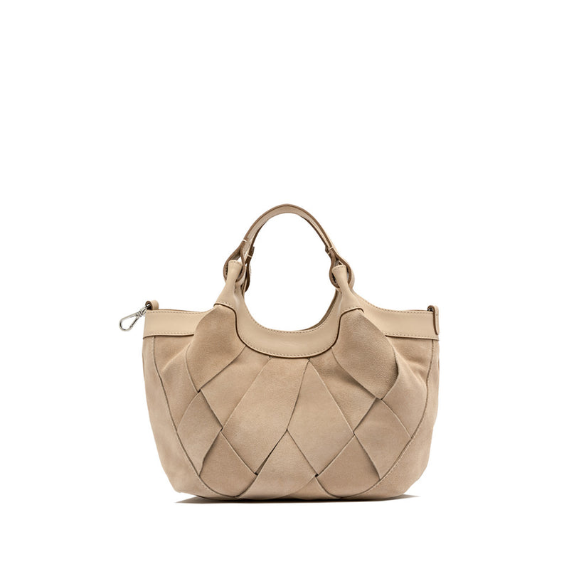 Gianni Chiarini Dua Beuteltasche Veloursleder Flecht