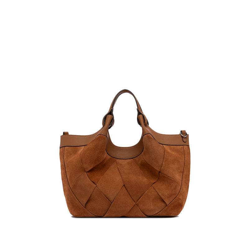 Gianni Chiarini Dua Beuteltasche Veloursleder Flecht