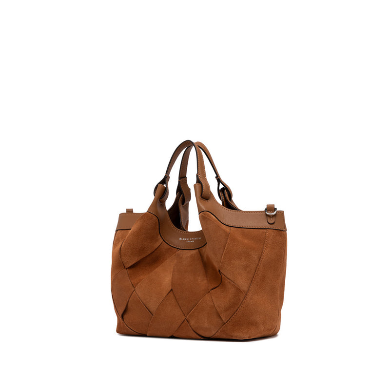 Gianni Chiarini Dua Beuteltasche Veloursleder Flecht