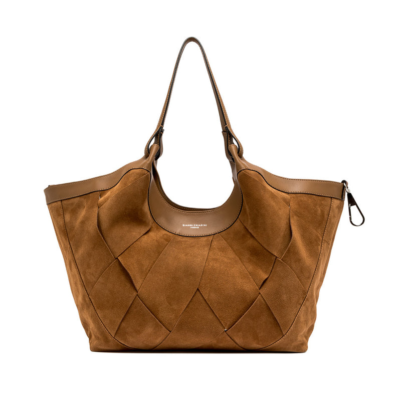 Gianni Chiarini Dua Beuteltasche Veloursleder Flecht