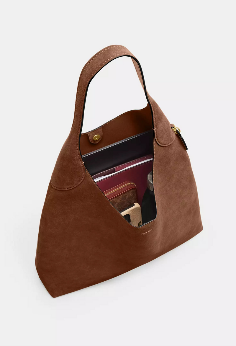 Coach Brooklyn Schultertasche Wildleder
