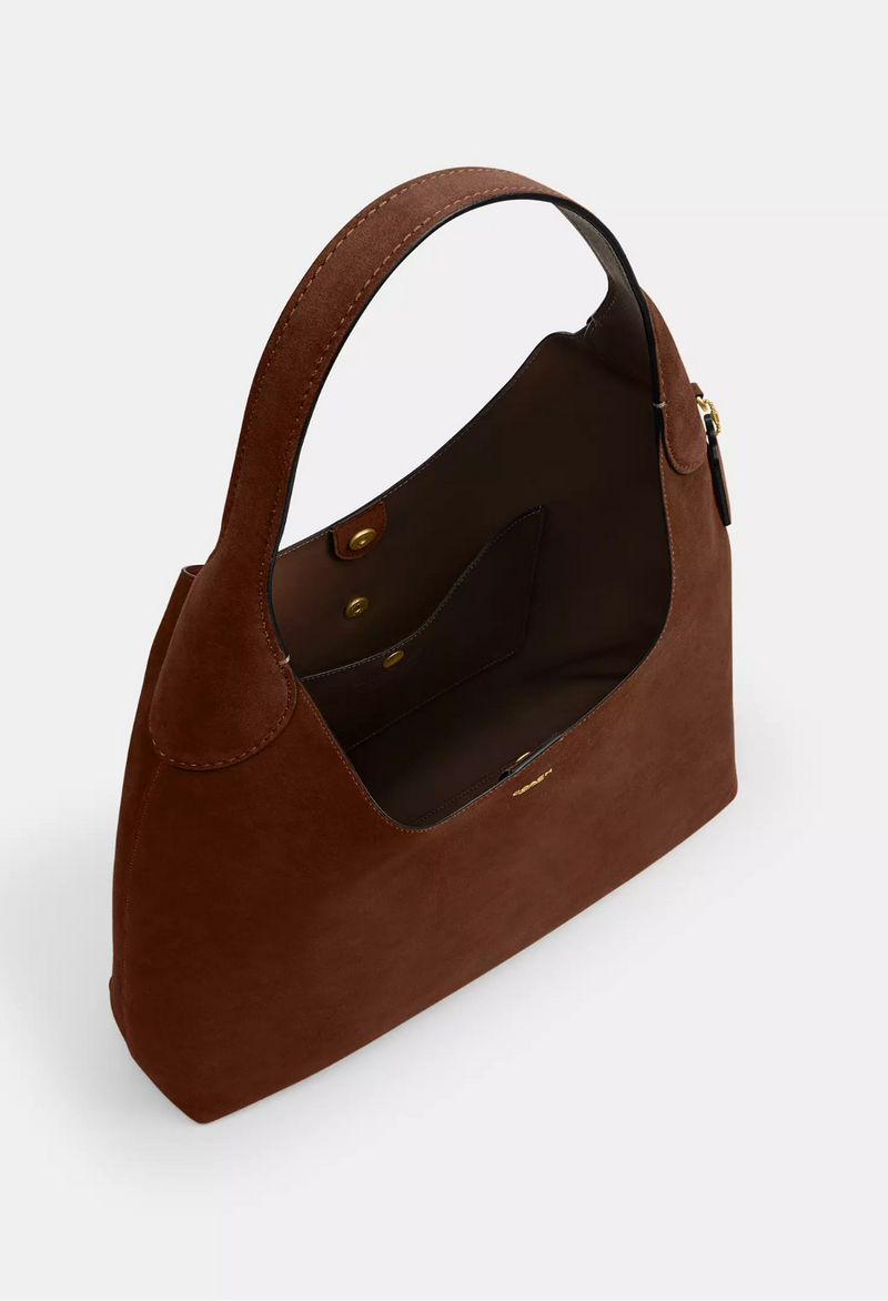Coach Brooklyn Schultertasche Wildleder