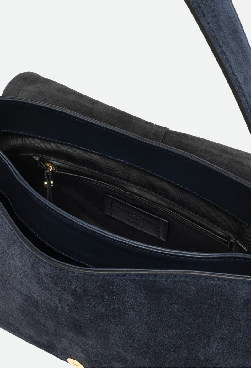 Gianni Chiarini Helena Round Veloursleder Überschlagtasche