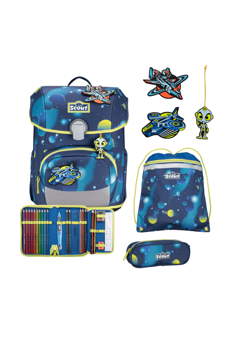 Scout Neo Exklusiv LED Schulrucksack Set