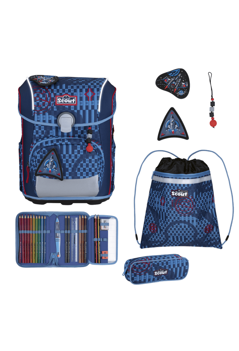 Scout Neo Exklusiv Safety Light Schulrucksack Set