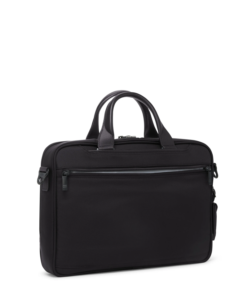 Tumi Alpha 4 Black Aktentasche aus Leder