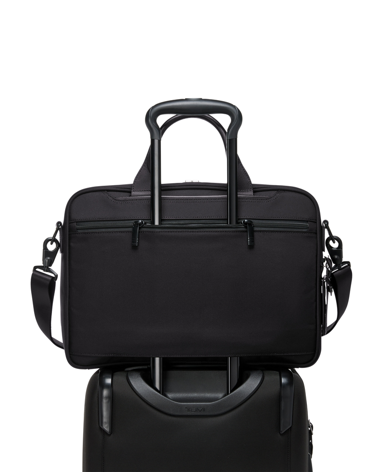 Tumi Alpha 4 Black Aktentasche aus Leder