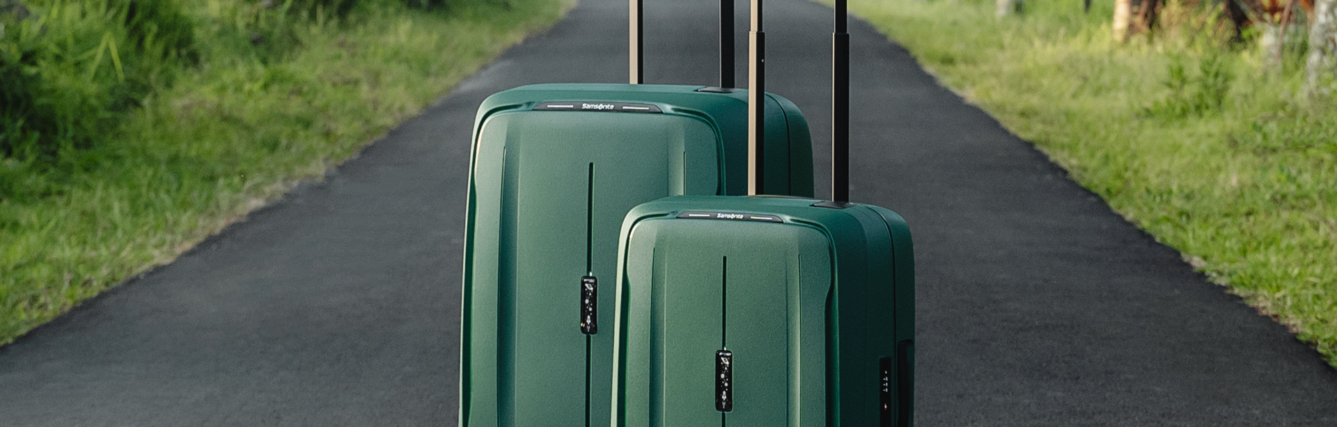 Samsonite selection, Hartschalenkoffer, Grün, Reise, funktional, outdoor