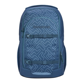 blau mit Muster