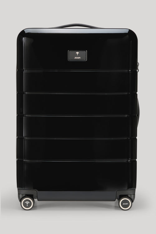schwarz glänzend / M (60-70 cm)