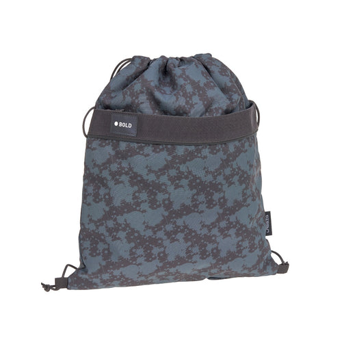 blau mit Muster / L