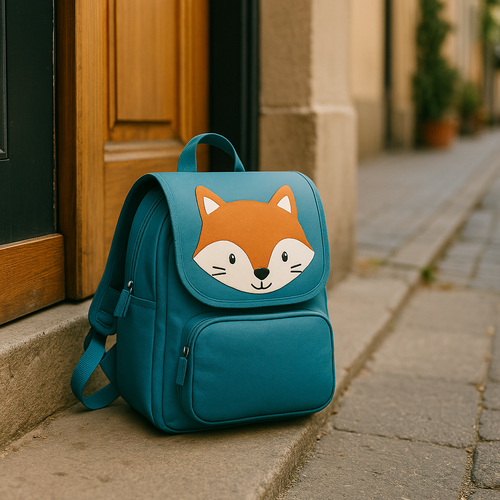 indergartenrucksack, Kinder, gelb, Tiermotiv, süß, leicht, praktisch