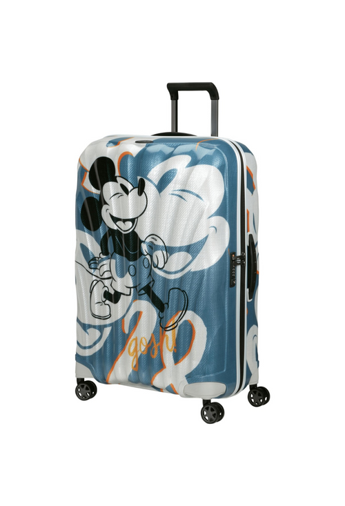 blau mit Muster / L (71-80 cm)