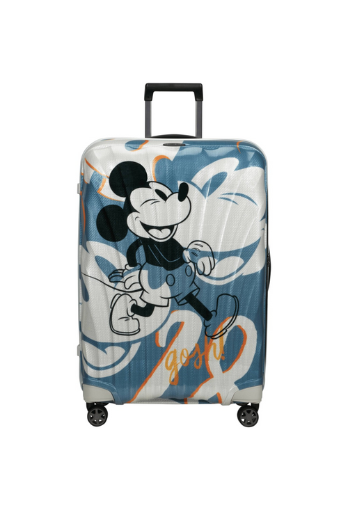 blau mit Muster / L (71-80 cm)