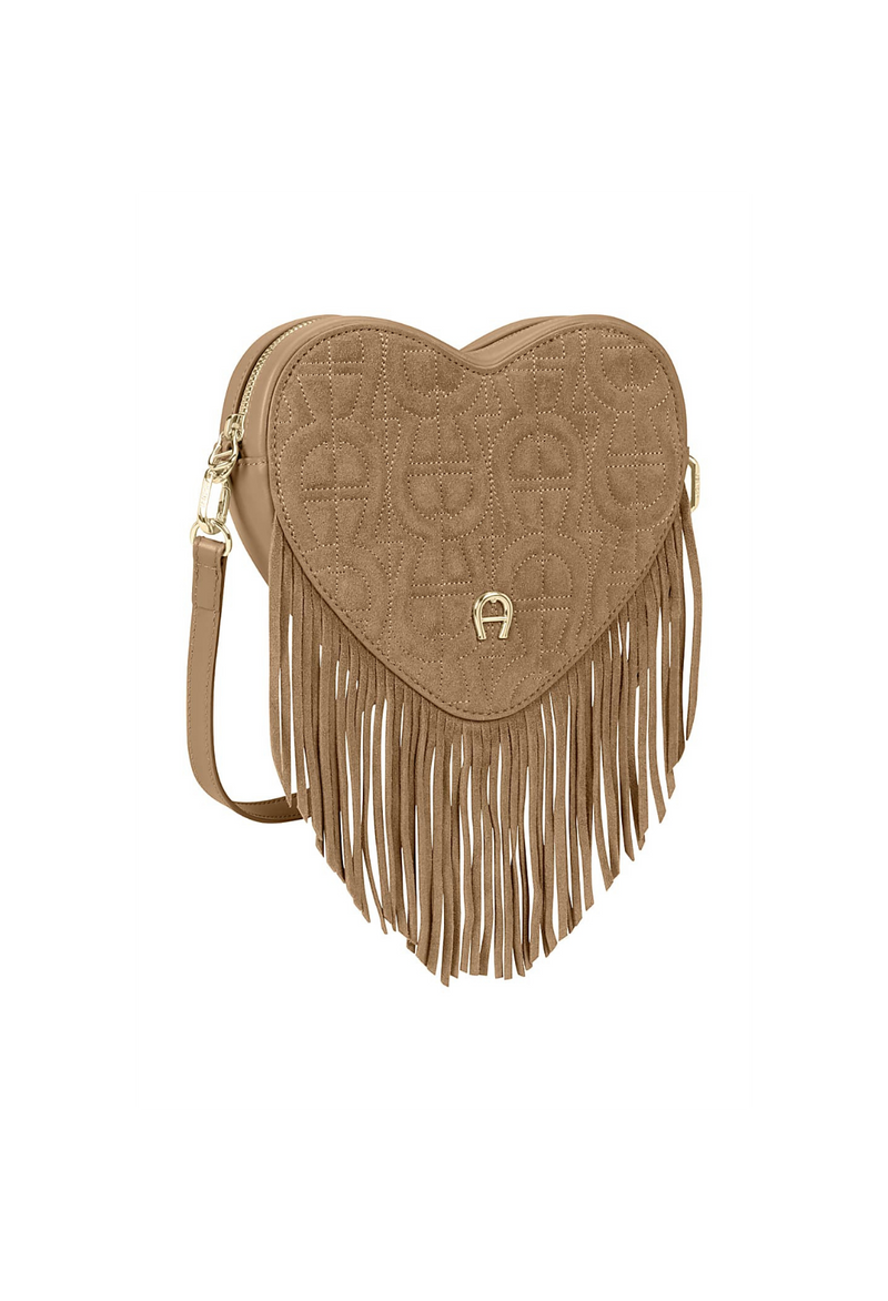 Aigner Heart Pouch Frangia Reißverschlusstasche
