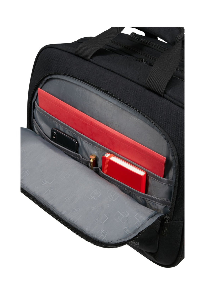American Tourister At Work Laptoptasche mit Rollen Schwarz/Orange