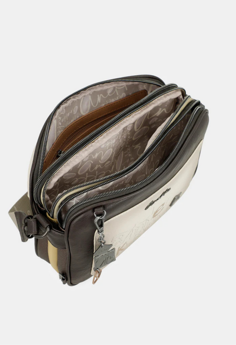 Anekke Bloom Umhängetasche mit drei Fächern