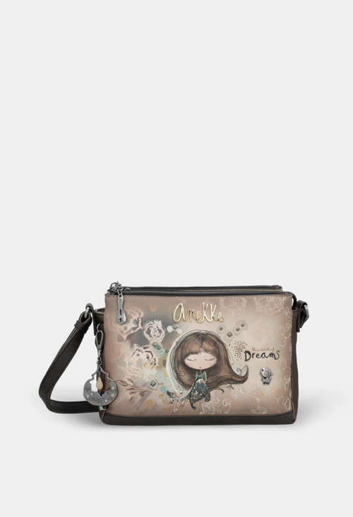 Braun/Beige mit Muster