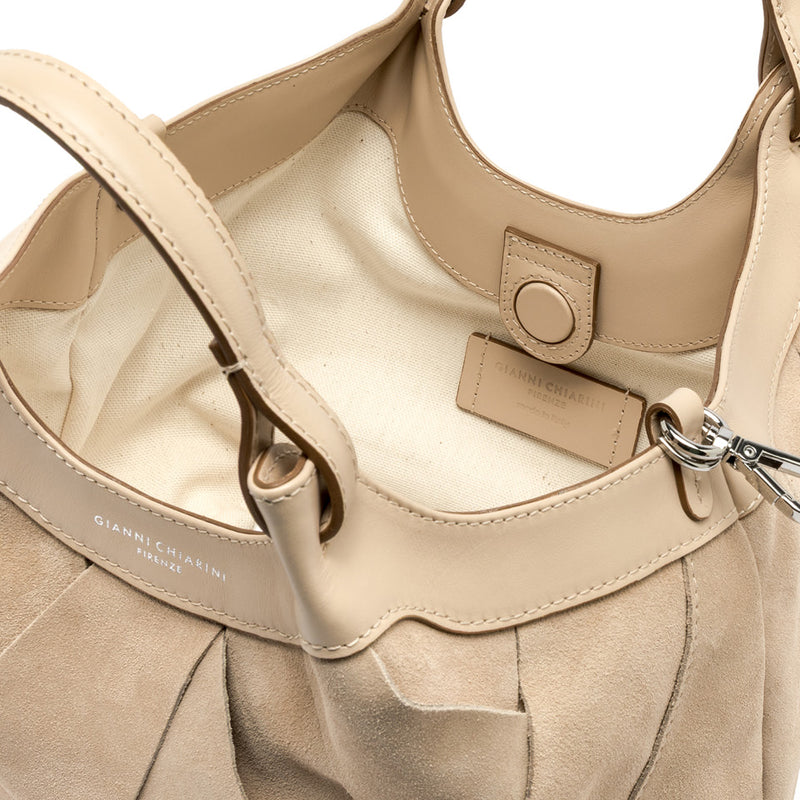Gianni Chiarini Dua Beuteltasche Veloursleder Flecht