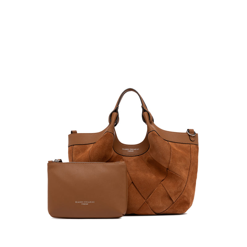 Gianni Chiarini Dua Beuteltasche Veloursleder Flecht