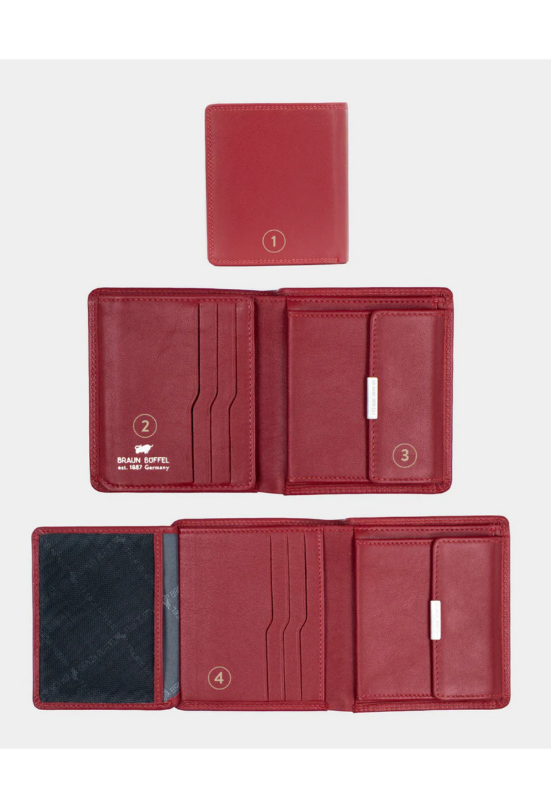 Braun Büffel Golf 6CS RFID Carré Geldbörse