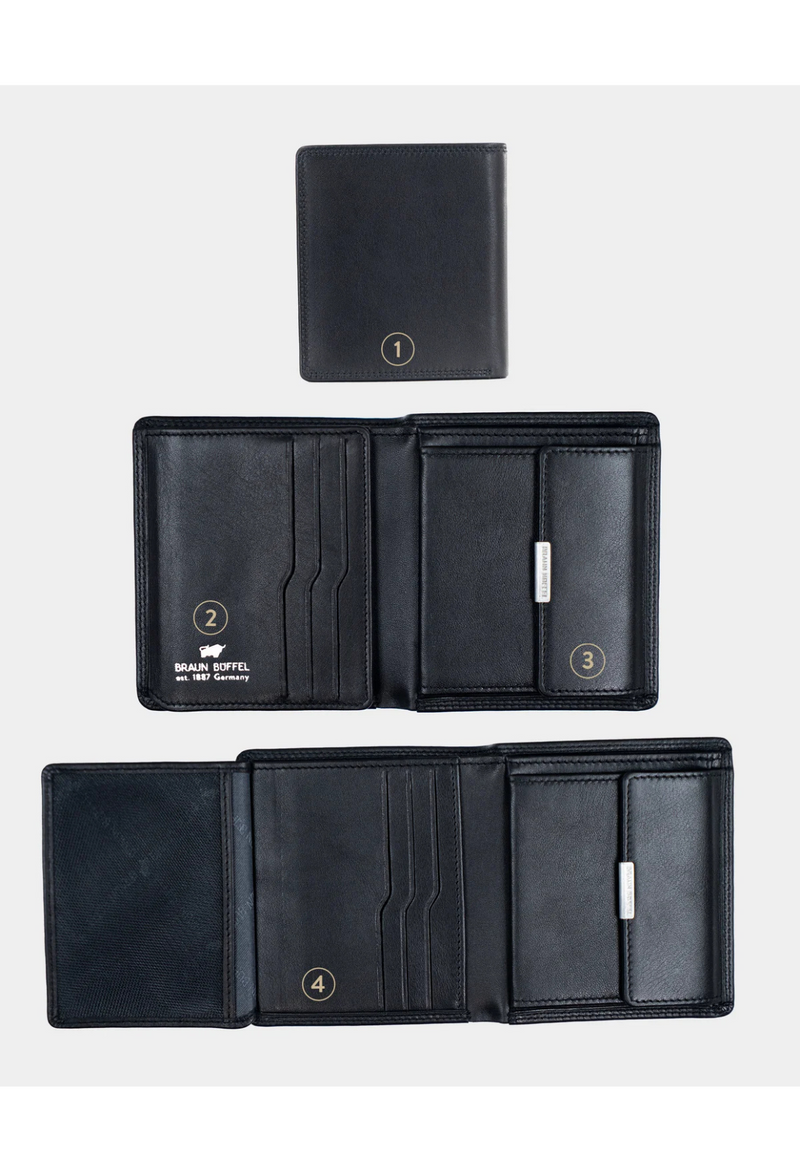 Braun Büffel Golf 6CS RFID Carré Geldbörse