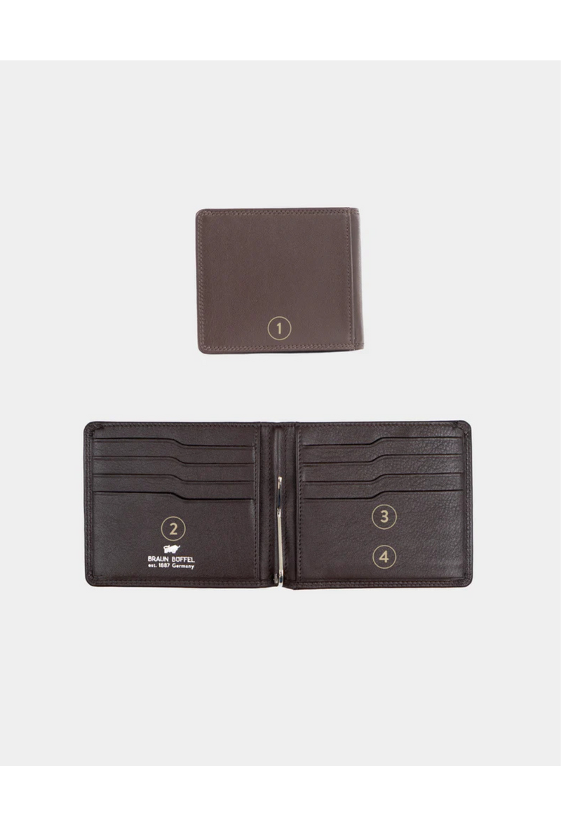 Braun Büffel Golf 8CS RFID Dollar-Clip