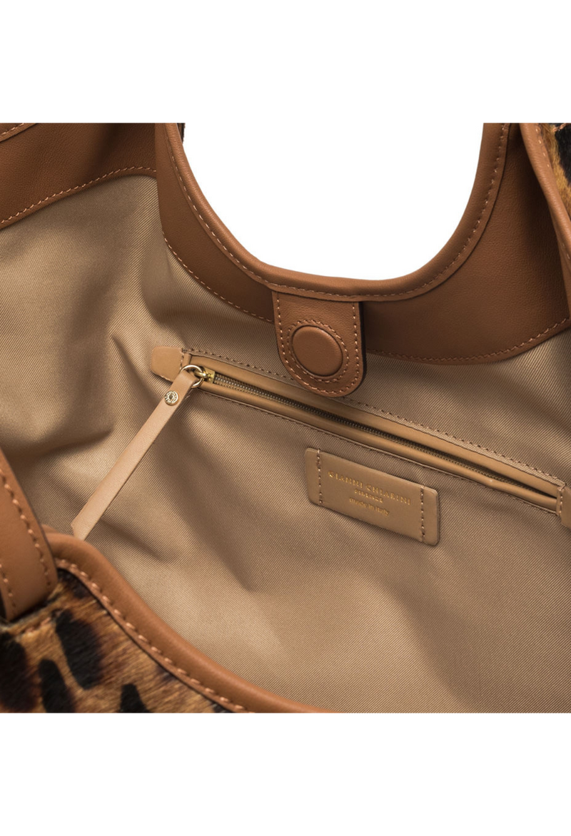 Gianni Chiarini Dua Beuteltasche mit Cavallino-Effekt