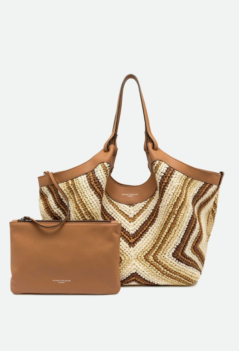 Gianni Chiarini Dua Beuteltasche Stroh