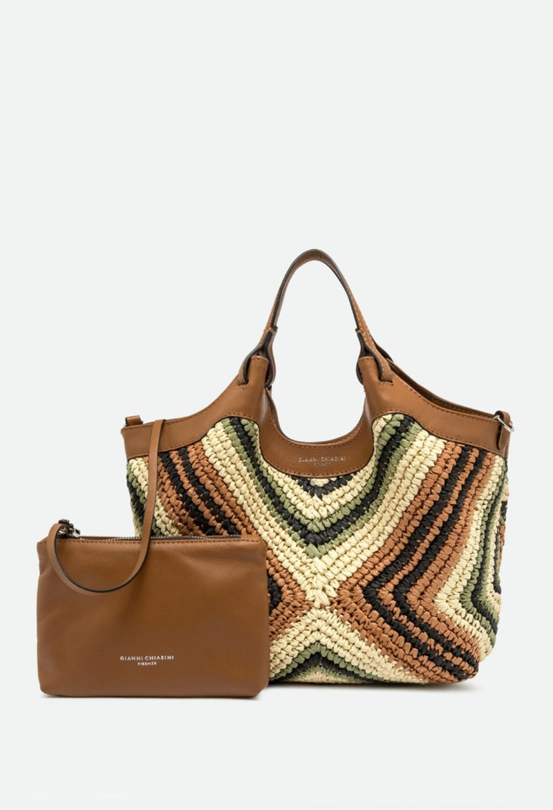 Gianni Chiarini Dua Beuteltasche Stroh
