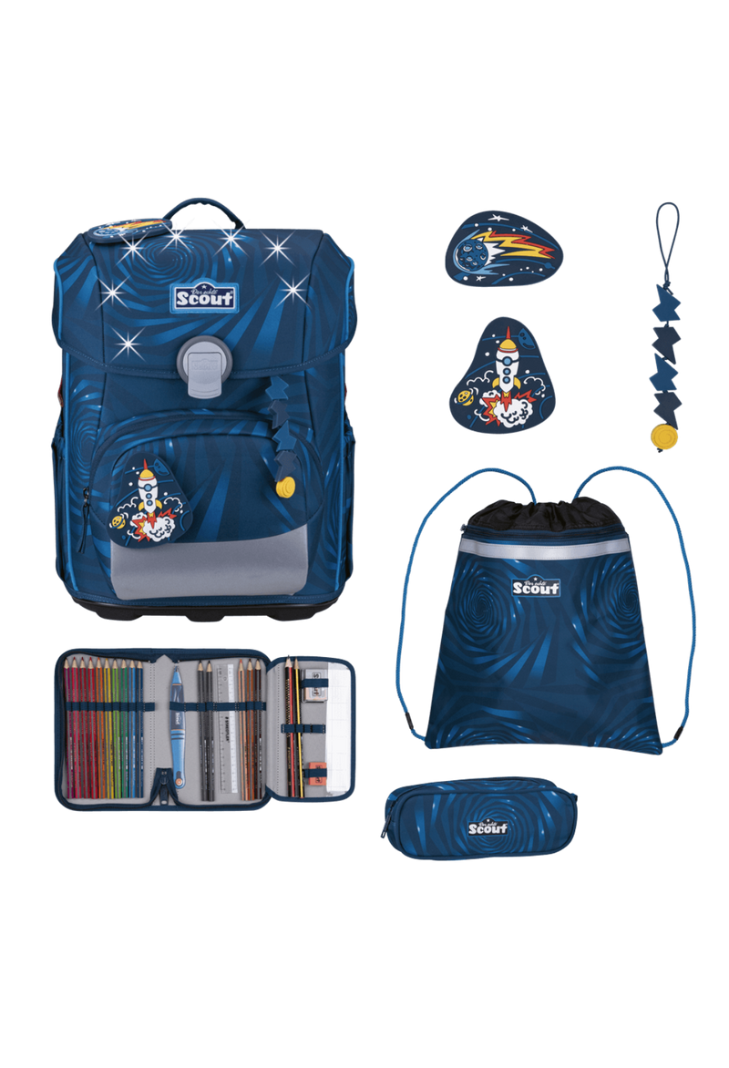 Scout Neo Exklusiv LED Schulrucksack Set