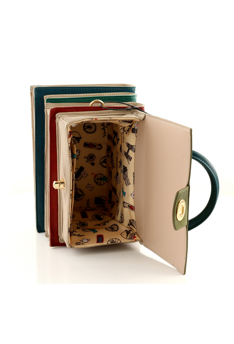 Vendula London Book Stack Bag Riemenhandtasche