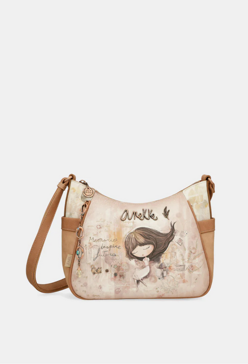 Beige mit Muster / L