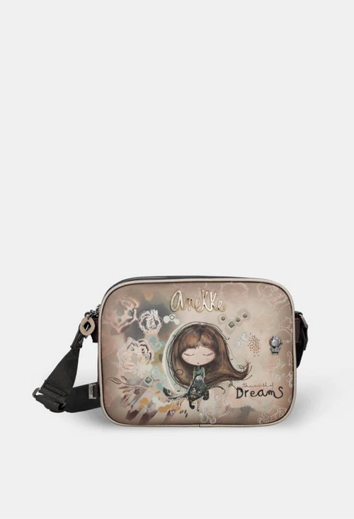 Braun/Blau mit Muster