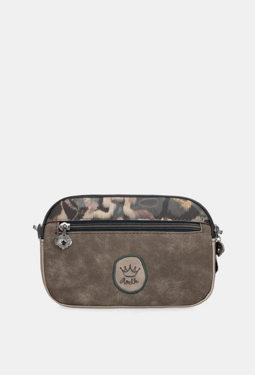 Dunkelbeige mit Muster / S