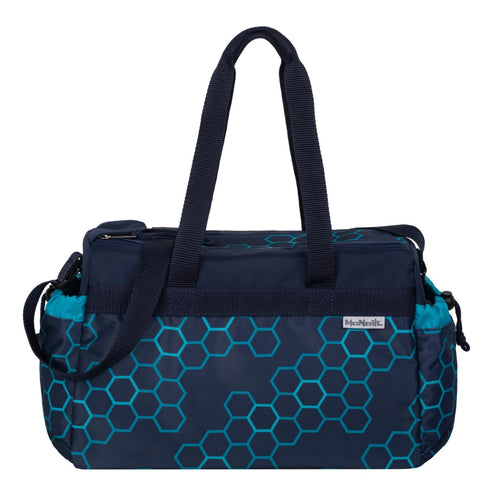 blau mit Muster